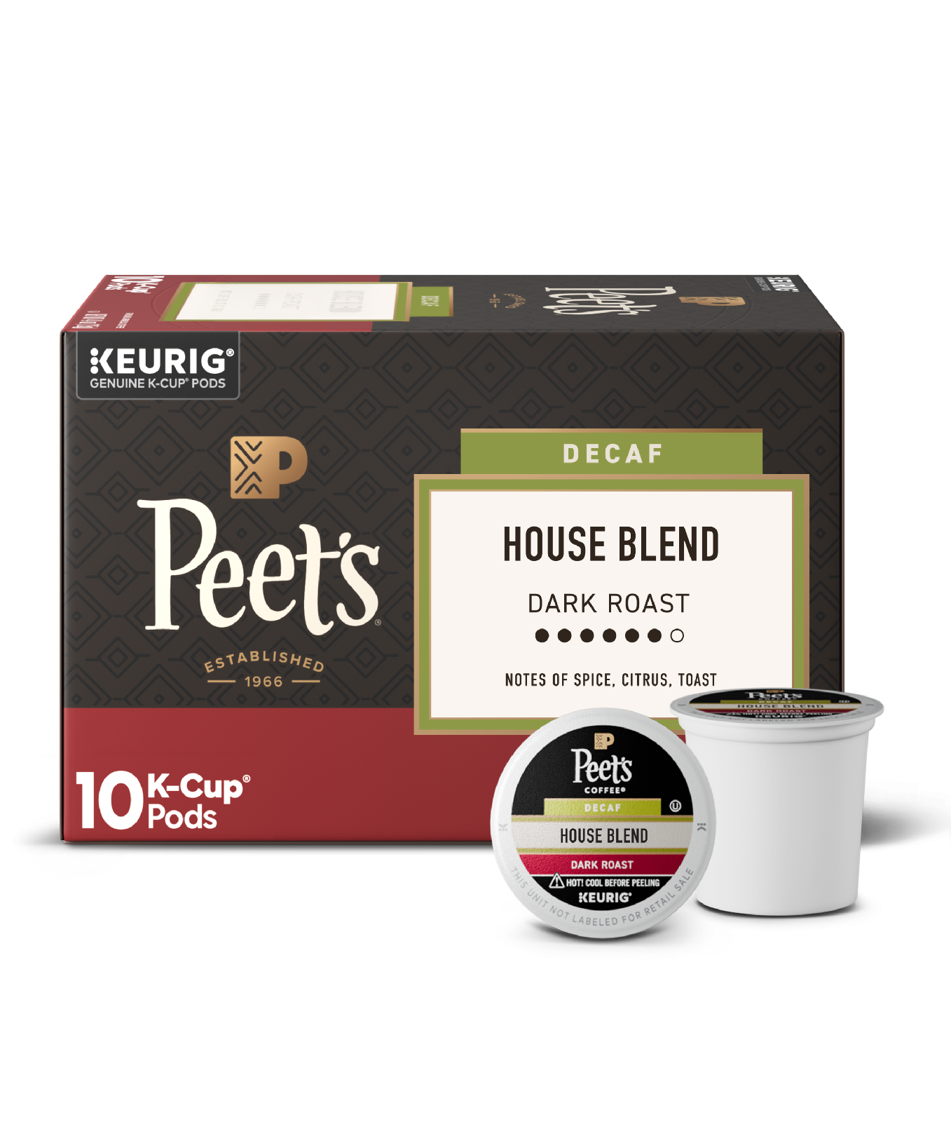 Peet's Decaf House Blend K-Cup® Pods | Free Shipping Over $49
