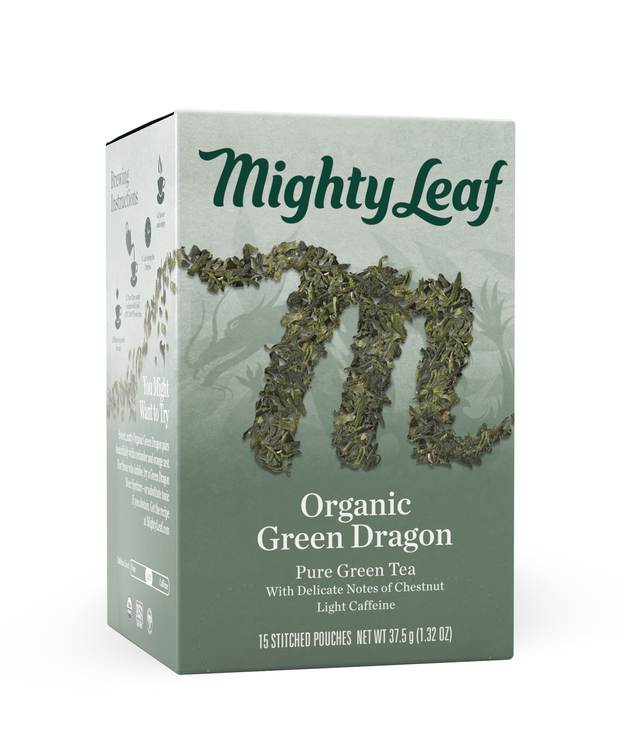Mighty Leaf Organic Green Dragon Tea | Free Shipping Over $49, 15ct Tea Bags