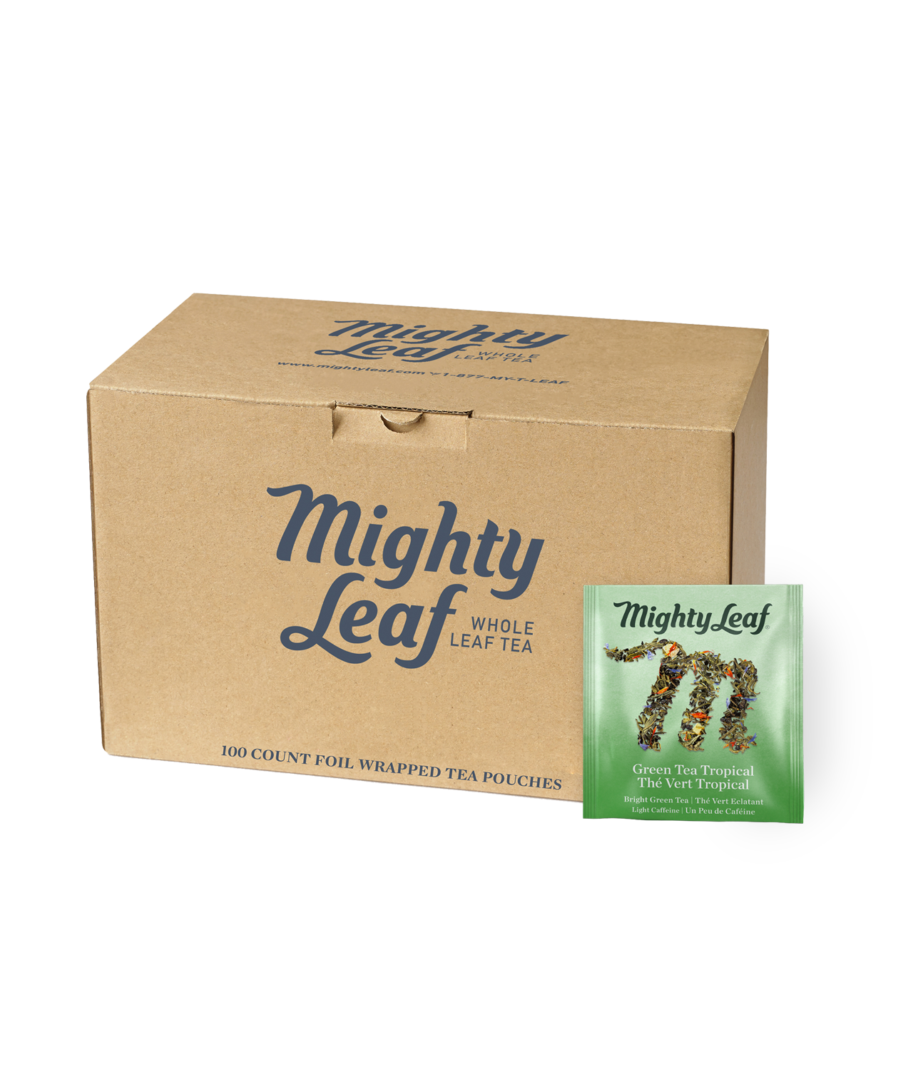 Mighty Leaf Green Tea Tropical Tea | Free Shipping Over $49, 100ct Tea Bags