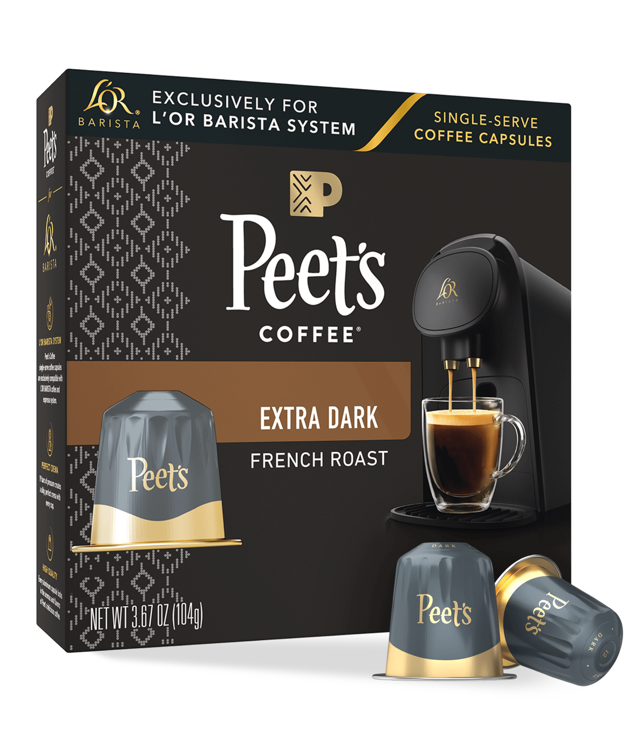 Peet's French Roast Coffee Capsules